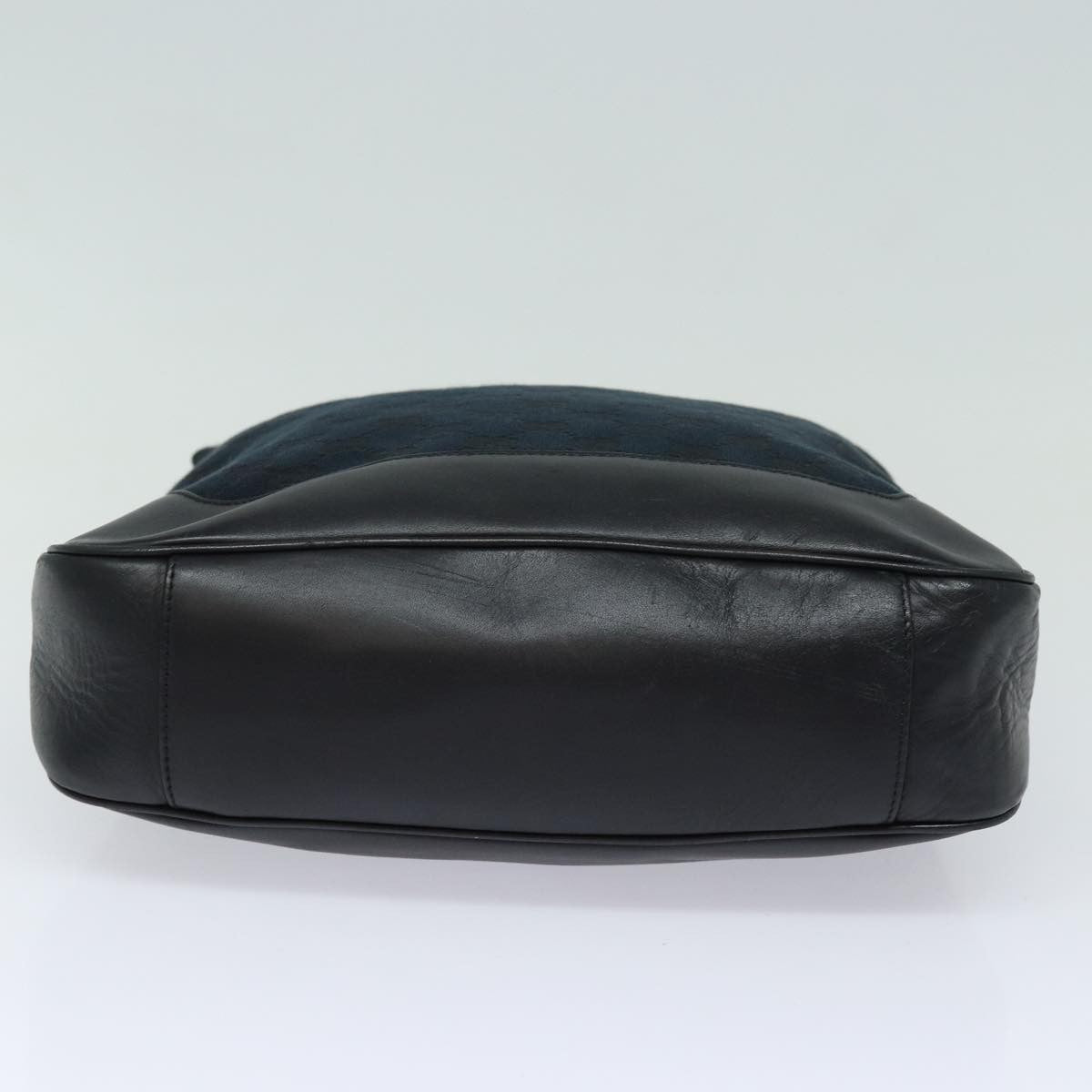 Gucci Bamboo Shoulder Bag GG Canvas, Black, Canvas, Shoulder Bag