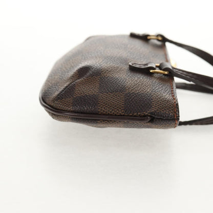 Louis Vuitton Manosque Pochette Damier, BROWN, CANVAS, Clutche & pouche