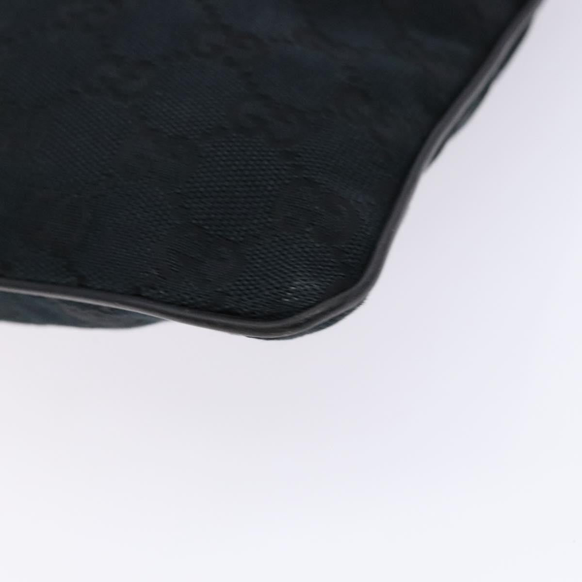 Gucci Web Strap Zip Messenger Bag GG Canvas, BLACK, CANVAS, Shoulder bag