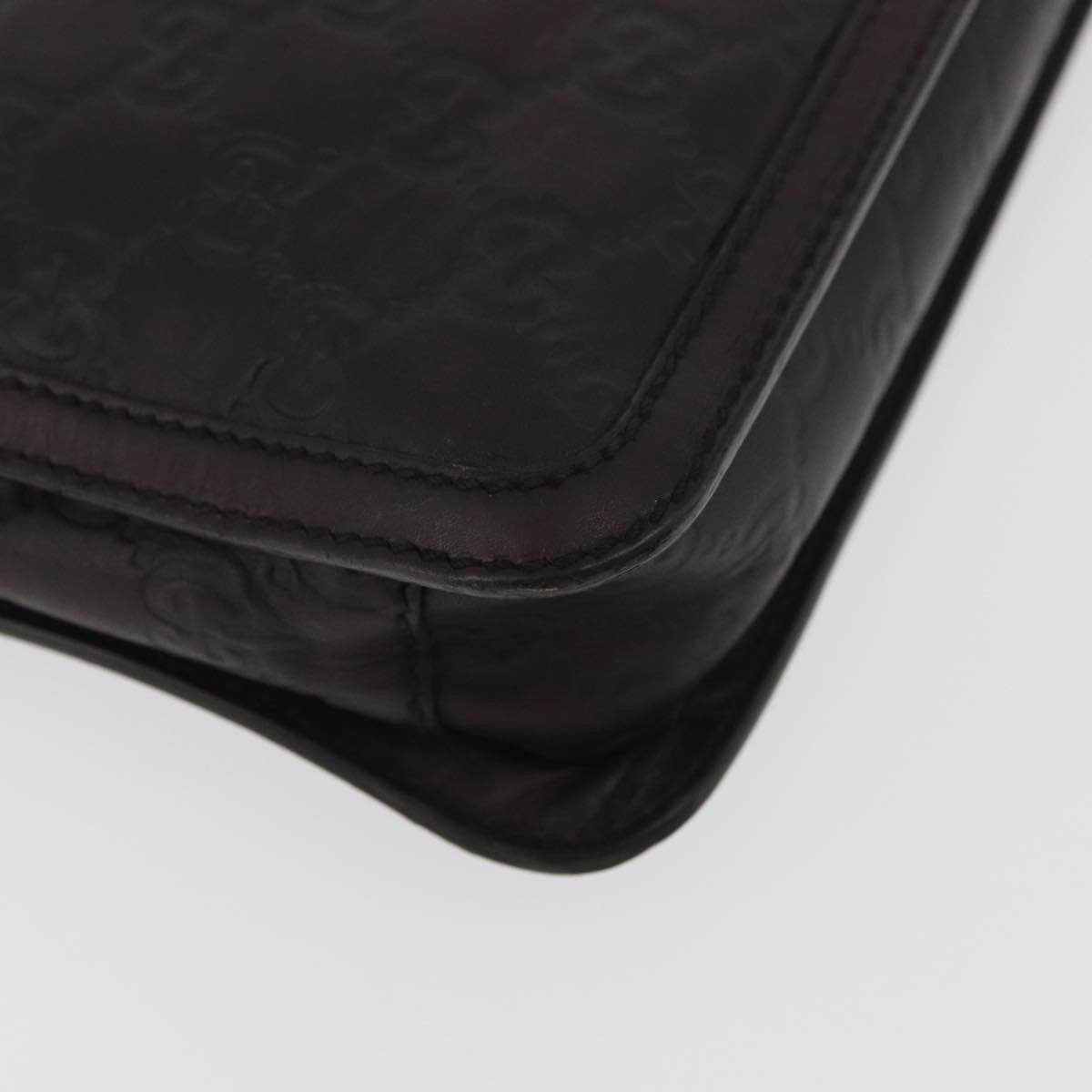 Gucci Zip Pouch Leather, BROWN, LEATHER, Clutche & pouche