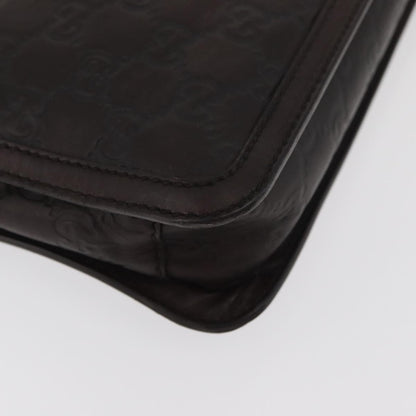 Gucci Zip Pouch Leather, BROWN, LEATHER, Clutche & pouche