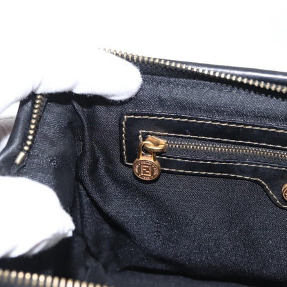 Fendi Vintage Pequin Convertible Boston Bag Coated Canvas, BROWN, CANVAS, Travel bag