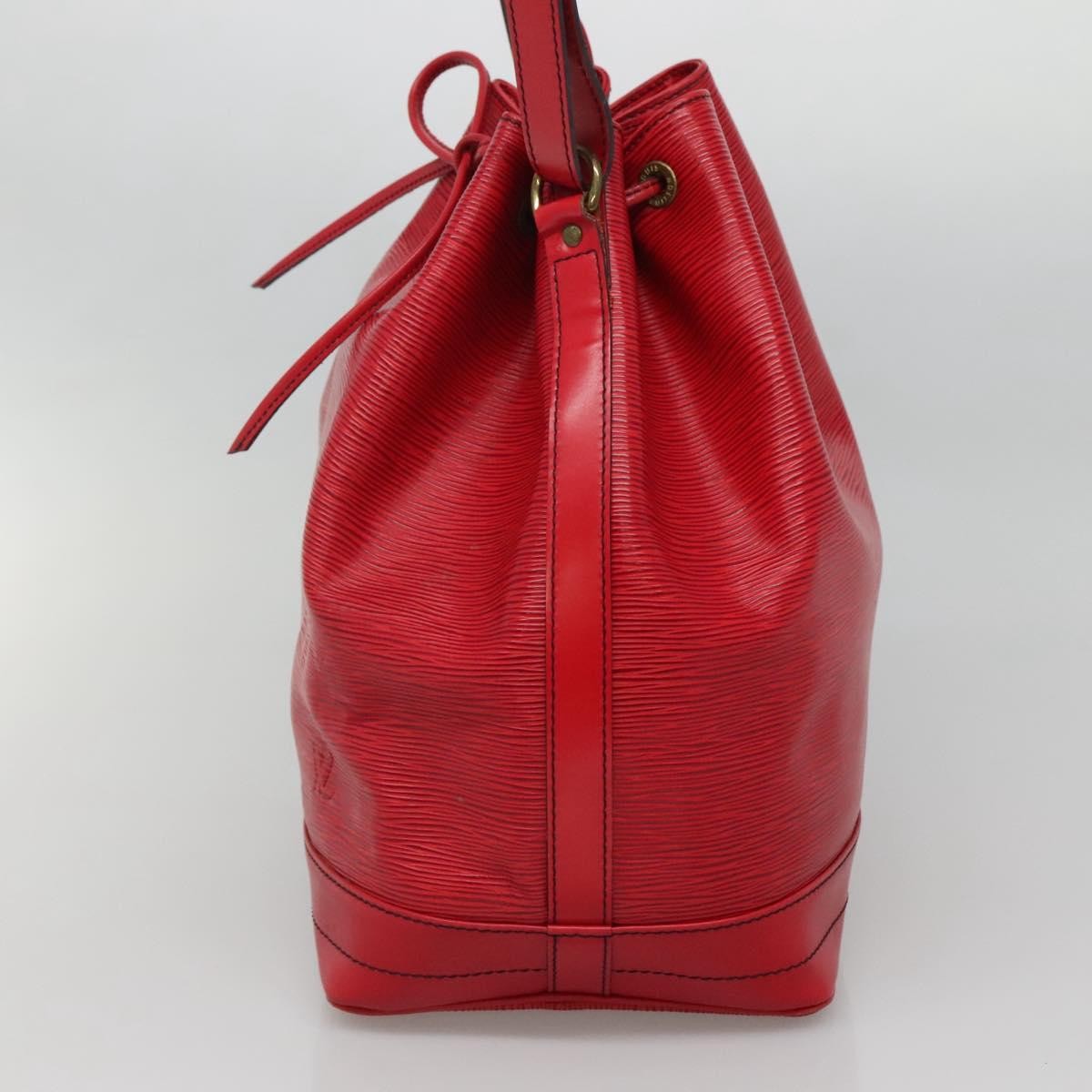 Louis Vuitton Petit Noe Handbag Epi Leather, RED, LEATHER, Shoulder bag