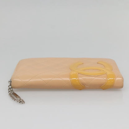 Chanel Cambon Zip Around Organizer Wallet Quilted Lambskin, ORANGE, LEATHER, Wallets