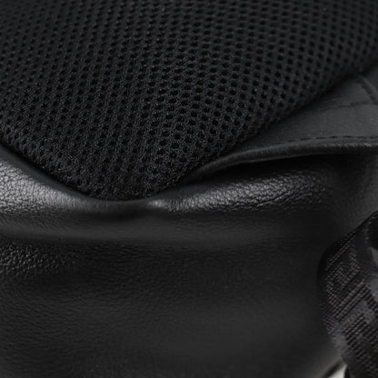 Versace Medusa Zip Backpack Leather, Black, Leather, Backpack