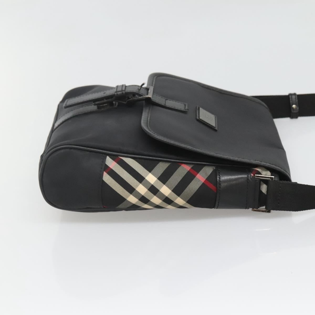 Burberry Vintage Crossbody Bag Nylon, BLACK, NYLON, Shoulder bag