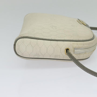 Christian Dior Vintage Honeycomb Shoulder Bag Canvas, WHITE, CANVAS, Shoulder bag