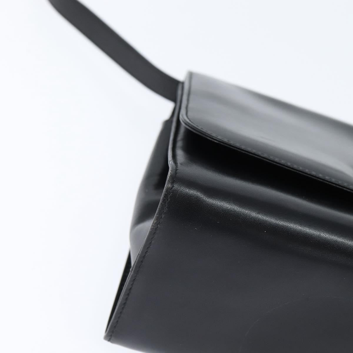 Salvatore Ferragamo Gancini Flap Shoulder bag Leather, BLACK, LEATHER, Shoulder bag