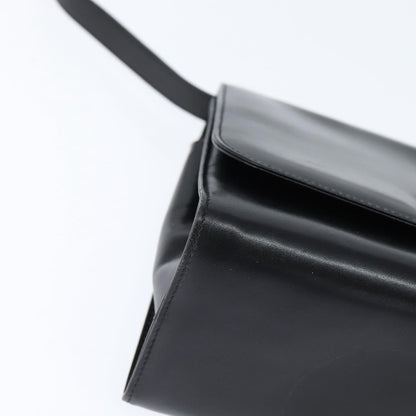 Salvatore Ferragamo Gancini Flap Shoulder bag Leather, BLACK, LEATHER, Shoulder bag