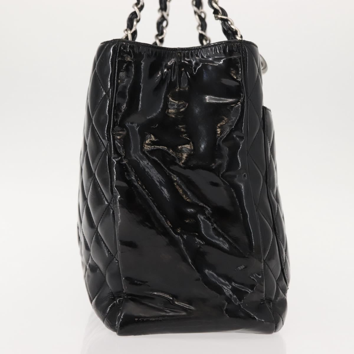 Chanel Grand Shopping Tote Quilted Patent, BLACK, PATENT_LEATHER, Tote bag