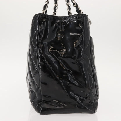 Chanel Grand Shopping Tote Quilted Patent, BLACK, PATENT_LEATHER, Tote bag