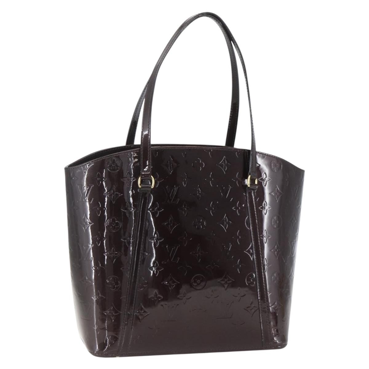 Louis Vuitton Avalon Handbag Monogram Vernis, PURPLE, PATENT_LEATHER, Handbag