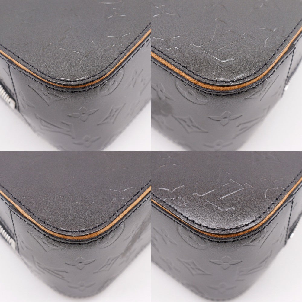 Louis Vuitton Mat Shelton Handbag Monogram Vernis, BLACK, CANVAS, Handbag