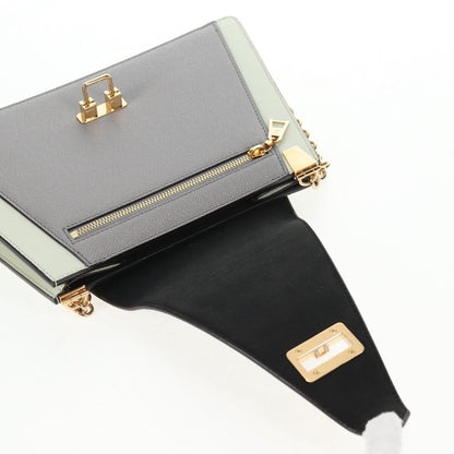 Louis Vuitton Trapeze Handbag Calfskin and Taiga Leather, GRAY, LEATHER, Shoulder bag