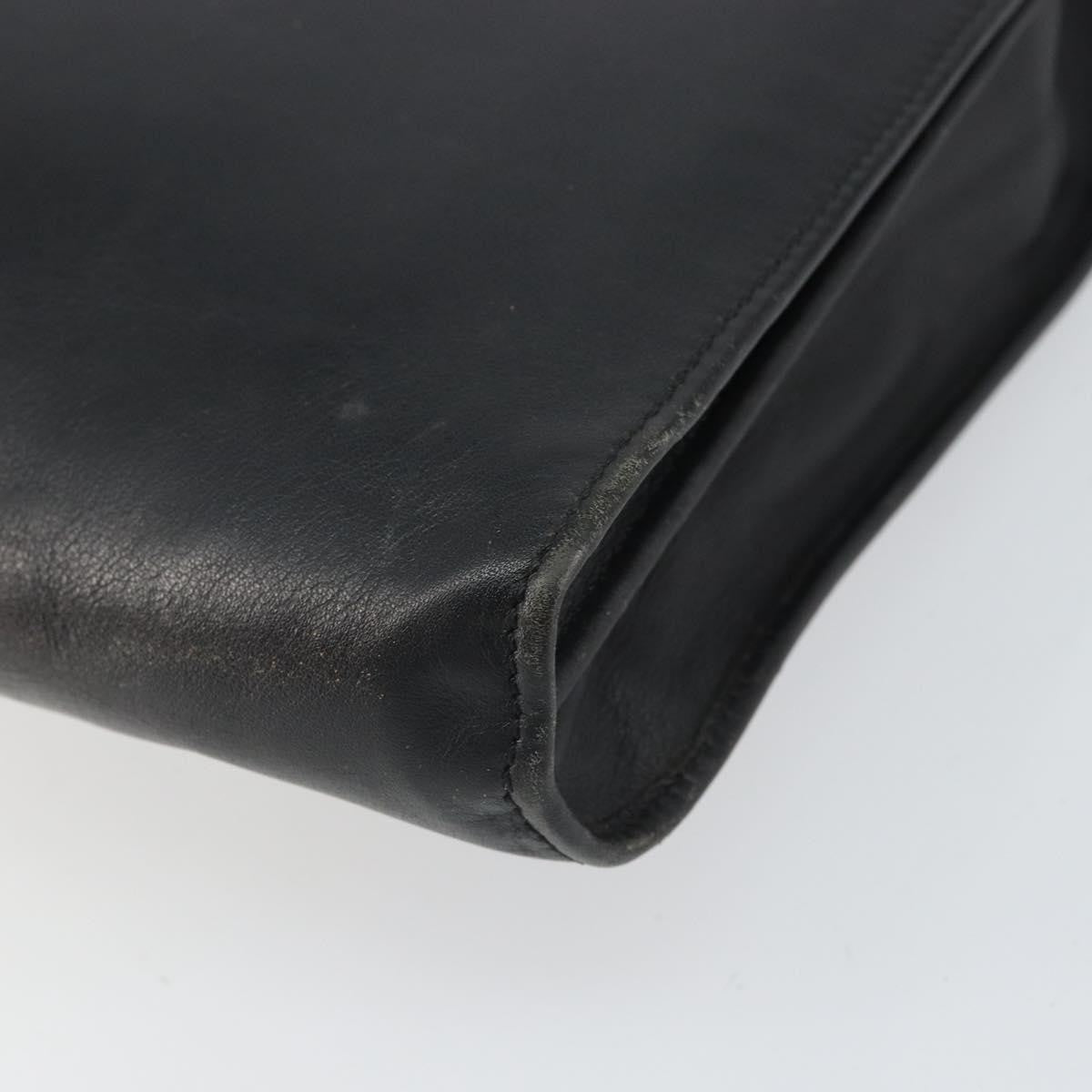 Celine Clutch Bag Leather, BLACK, LEATHER, Clutche & pouche