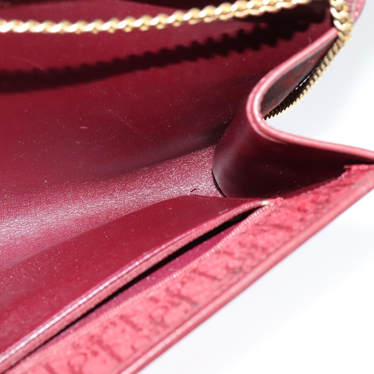Christian Dior Vintage Trotteur Chain shoulder bag Canvas, RED, CANVAS, Shoulder bag