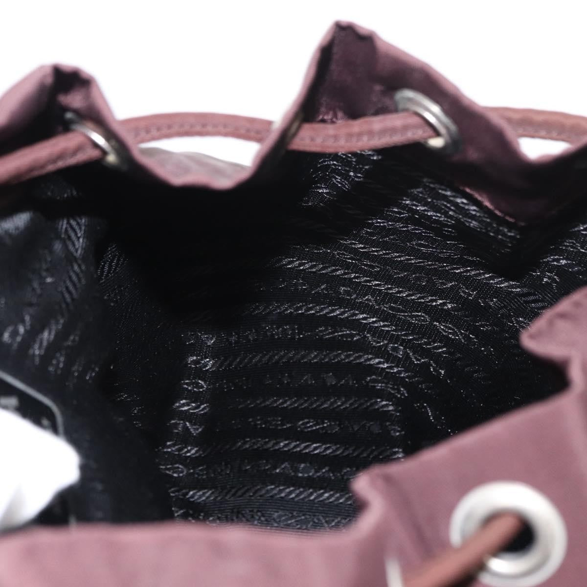 Prada Front Pocket Backpack Tessuto, BROWN, NYLON, Backpack