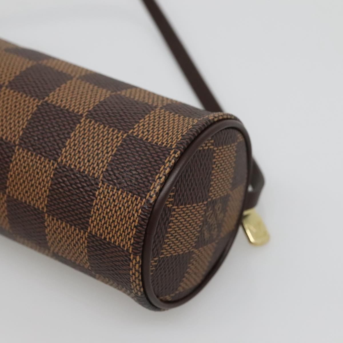 Louis Vuitton Papillon Pochette Damier, BROWN, CANVAS, Handbag