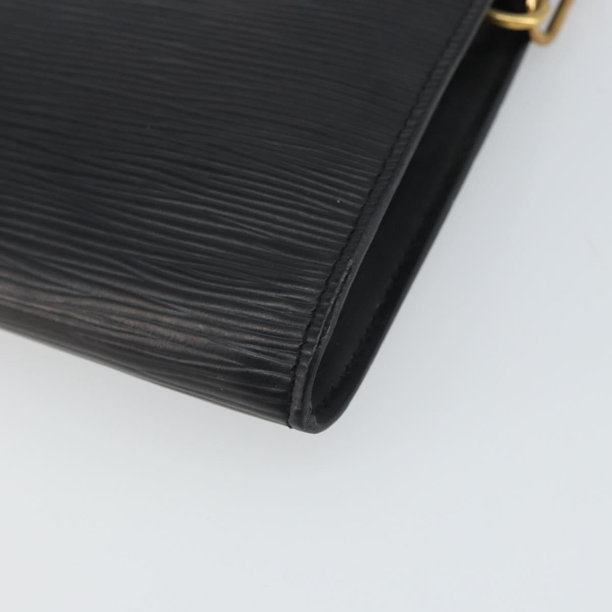 Louis Vuitton Pochette Accessoires Epi Leather, BLACK, LEATHER, Clutche & pouche