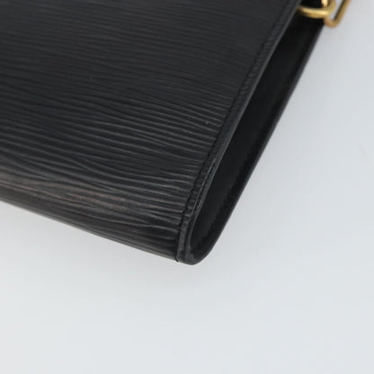 Louis Vuitton Pochette Accessoires Epi Leather, BLACK, LEATHER, Clutche & pouche