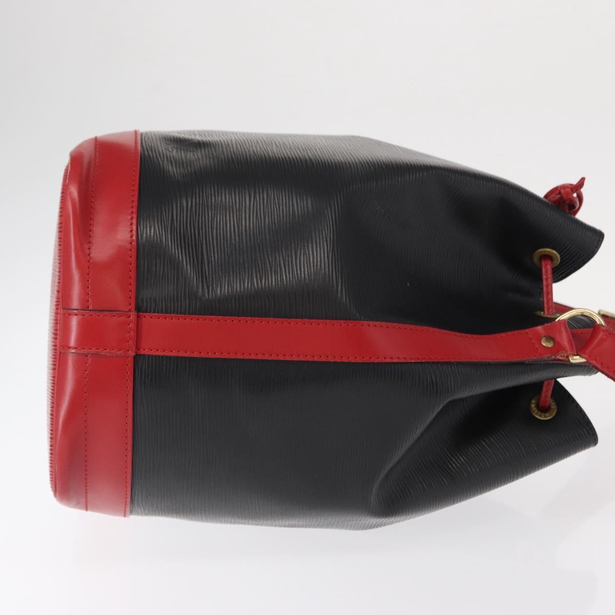 Louis Vuitton Bicolor Noe Handbag Epi Leather, BLACK, LEATHER, Shoulder bag