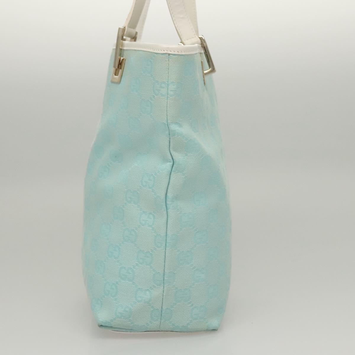 Gucci Vintage Bucket Shopping Tote GG Canvas, BLUE, CANVAS, Tote bag