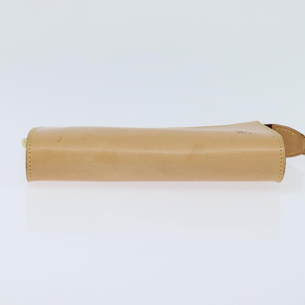 Louis Vuitton Pochette Accessoires Nomad Leather, BEIGE, LEATHER, Clutche & pouche