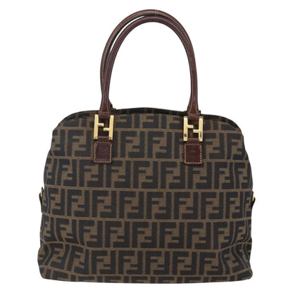 Fendi Vintage Convertible Satchel Zucca Canvas, BROWN, CANVAS, Handbag