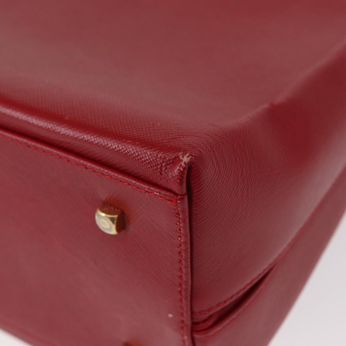 Salvatore Ferragamo Gancini handbag Leather, RED, LEATHER, Handbag
