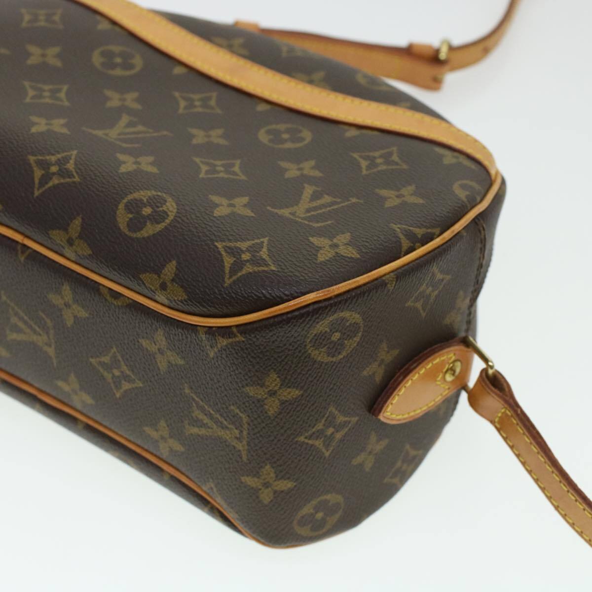 Louis Vuitton Blois Handbag Monogram Canvas, BROWN, CANVAS, Handbag