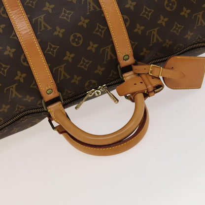 Louis Vuitton Keepall Bag Monogram Canvas, BROWN, CANVAS, Travel bag