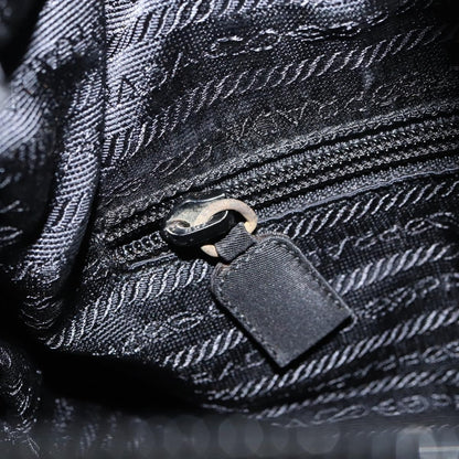 Prada Vintage Zip Tote Tessuto, BLACK, NYLON, Tote bag