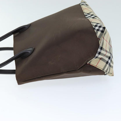 Burberry Nova Check Tote Nylon, BROWN, NYLON, Tote bag