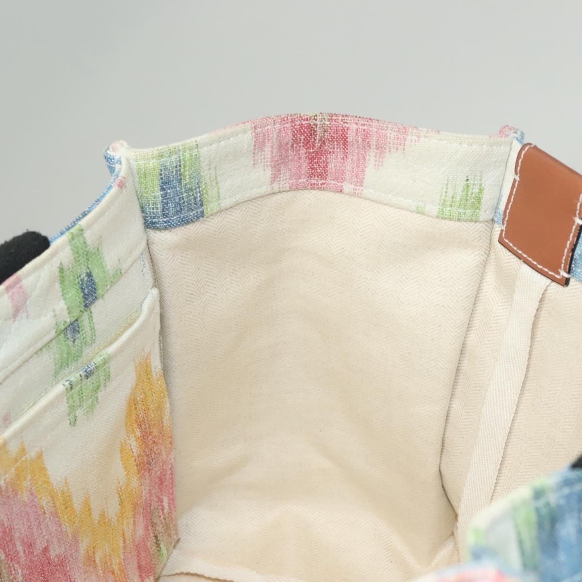 Loewe Paula's Ibiza Tote Embellished Printed Canvas, MULTICOLOUR, CANVAS, Tote bag