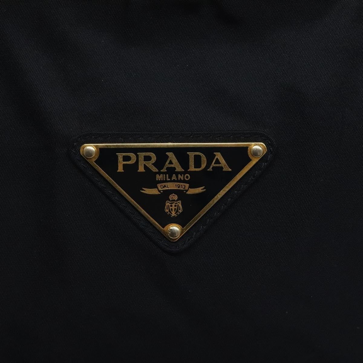 Prada Metal Handles Tote Tessuto, NAVY, NYLON, Tote bag