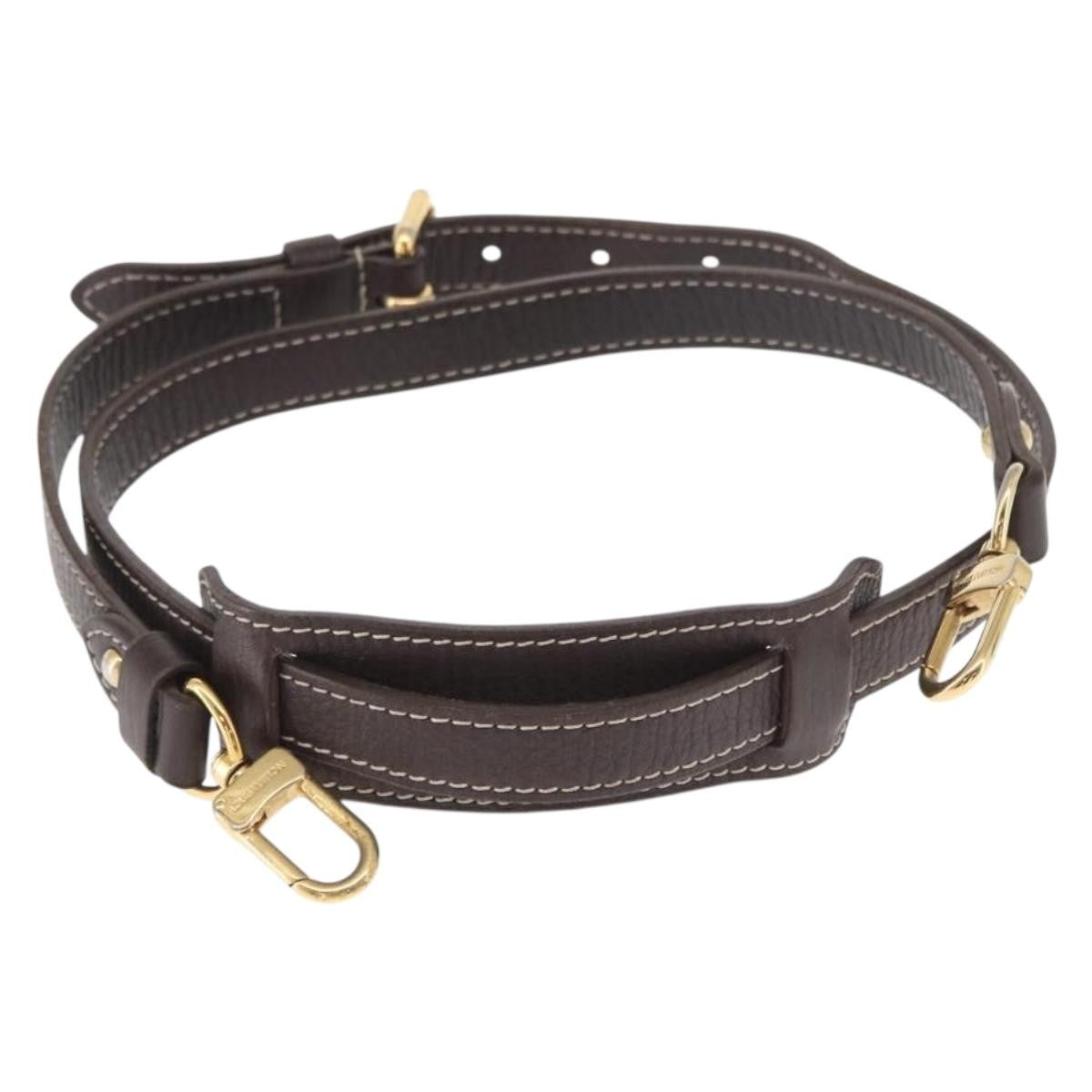 Louis Vuitton Adjustable Shoulder Strap Empreinte Leather, BROWN, LEATHER, Straps