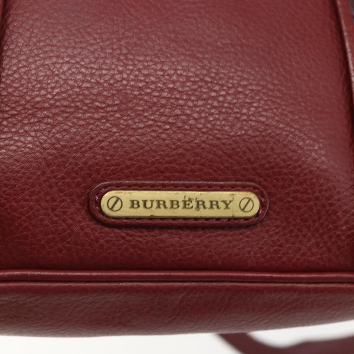 Burberry Vintage Shoulder Bag Leather, RED, LEATHER, Shoulder bag