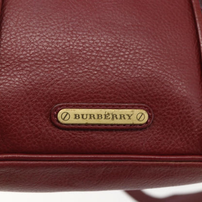 Burberry Vintage Shoulder Bag Leather, RED, LEATHER, Shoulder bag