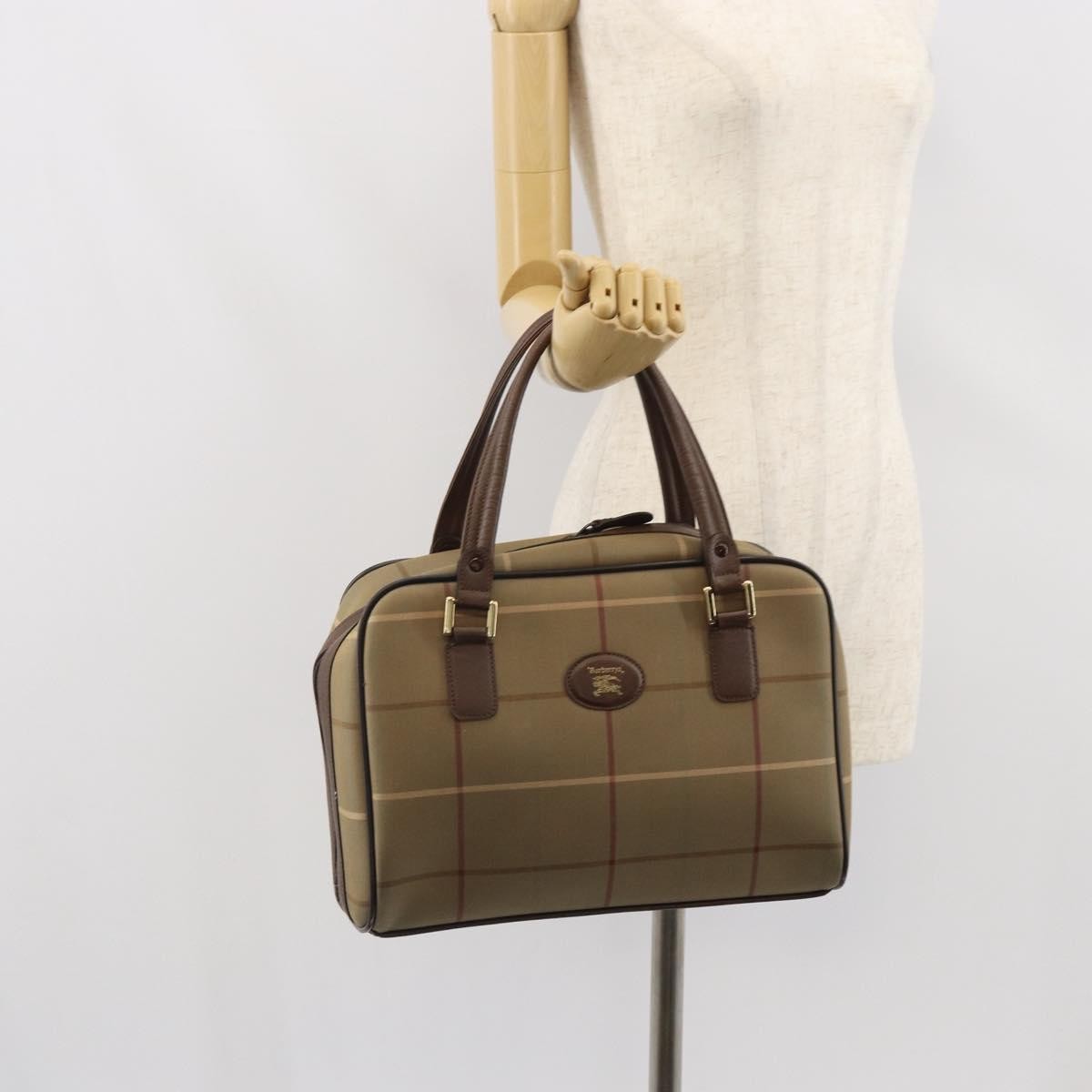 Burberry Nova Check Handbag Nova Check Canvas, BROWN, CANVAS, Handbag