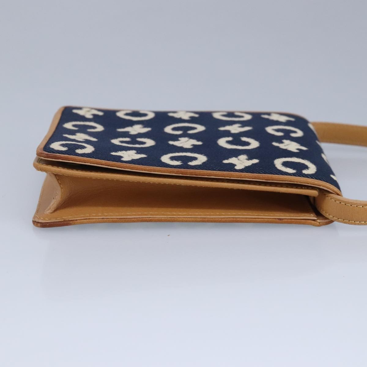 Celine Vintage Macadam Shoulder Bag C Macadam canvas, BLUE, CANVAS, Shoulder bag