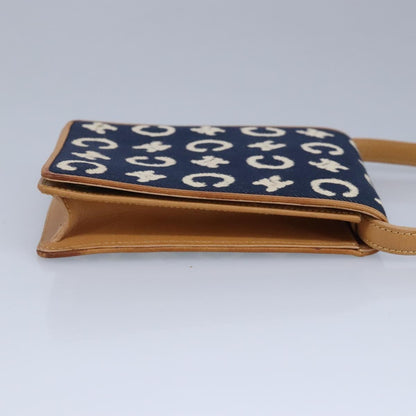 Celine Vintage Macadam Shoulder Bag C Macadam canvas, BLUE, CANVAS, Shoulder bag