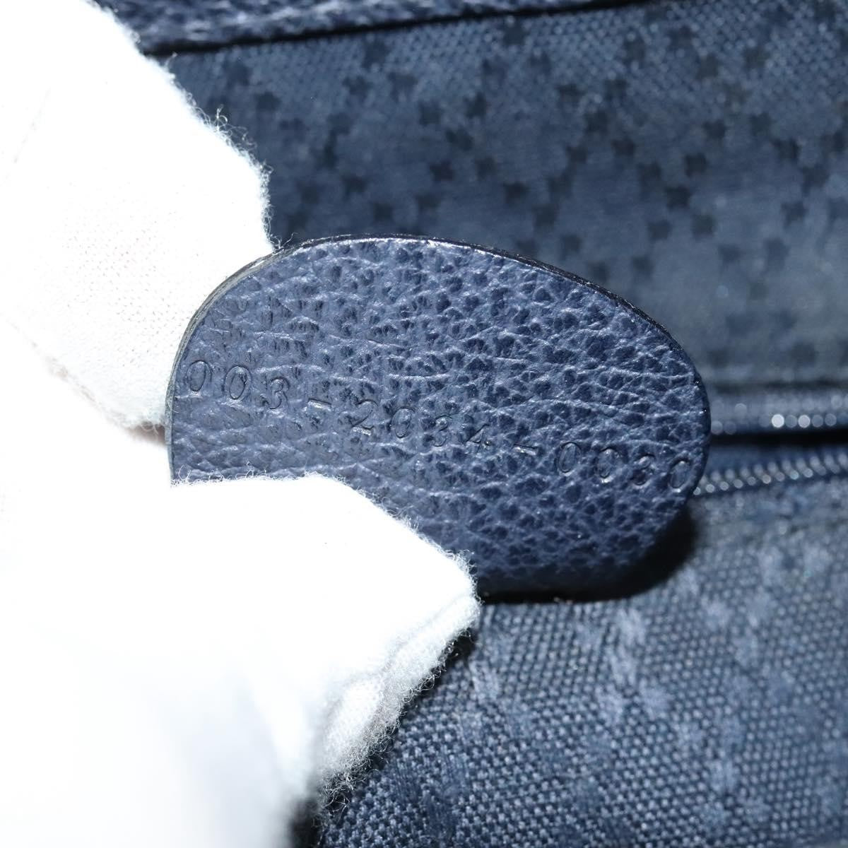 Gucci Gucci bamboo backpack daim, NAVY, SUEDE, Backpack