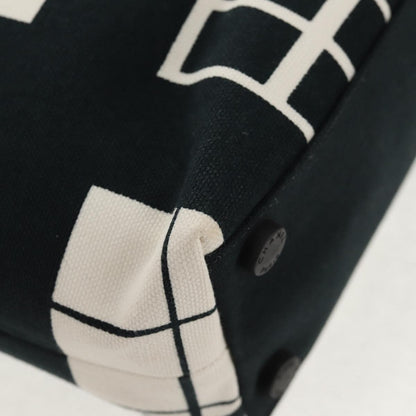 Chanel Coco Window Tote Printed Canvas, BLACK, CANVAS, Tote bag