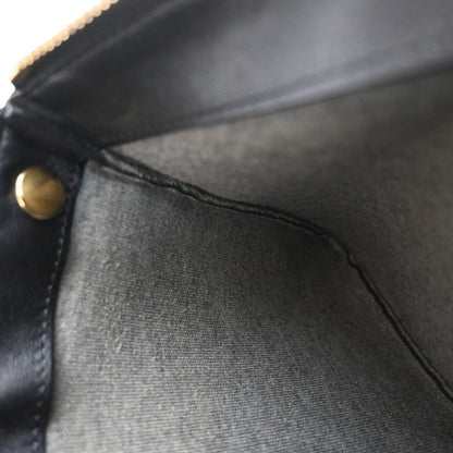 Celine Trio Crossbody Bag Leather, BLACK, LEATHER, Shoulder bag