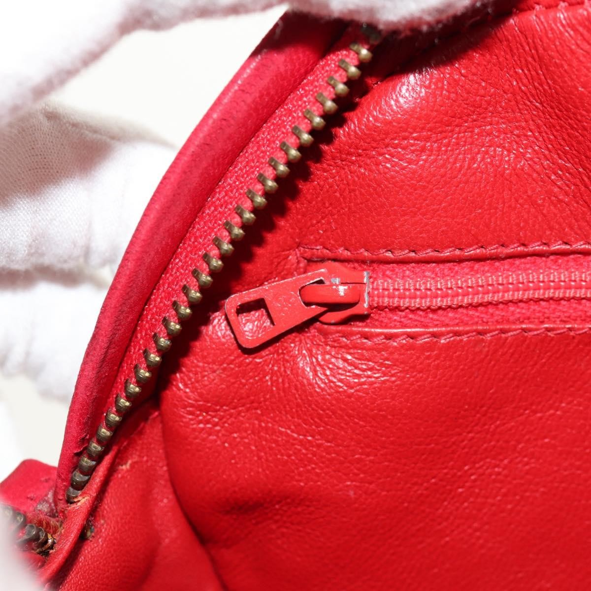Chanel Vintage Oval CC Tassel Crossbody Bag Leather, RED, LEATHER, Shoulder bag