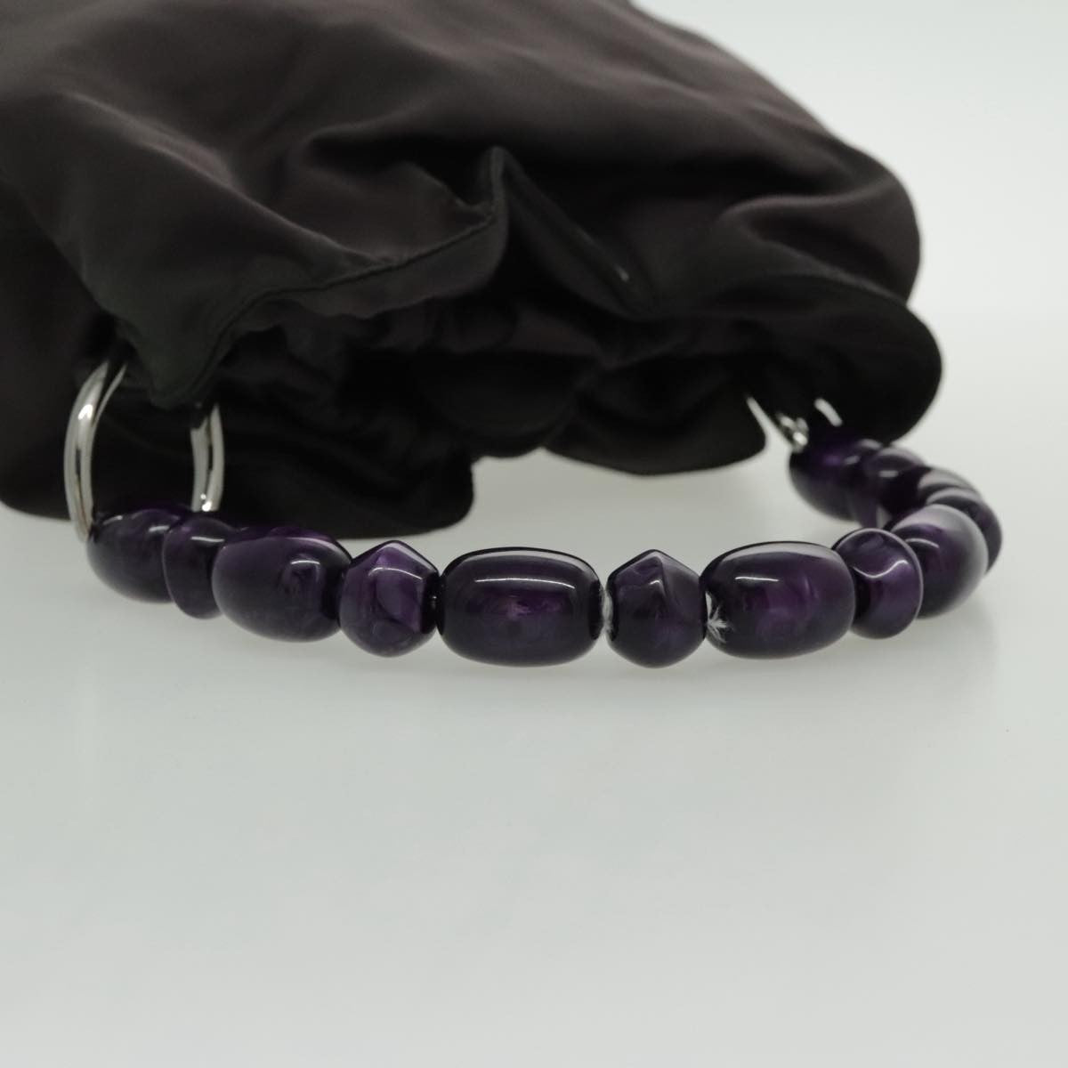 Christian Dior Saddle Zip Pouch Diorissimo Canvas, PURPLE, NYLON, Clutche & pouche