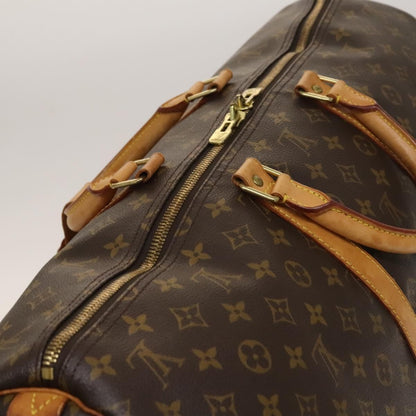 Louis Vuitton Keepall Bag Monogram Canvas, BROWN, CANVAS, Travel bag