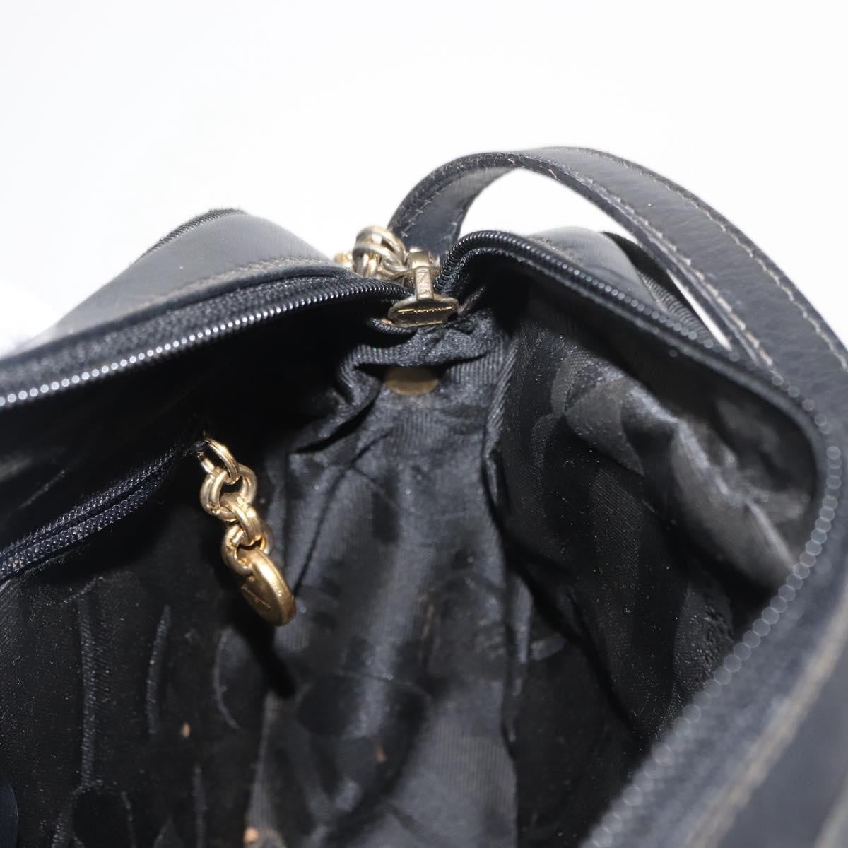 Salvatore Ferragamo Vala Shoulder Bag Leather, BLACK, LEATHER, Shoulder bag