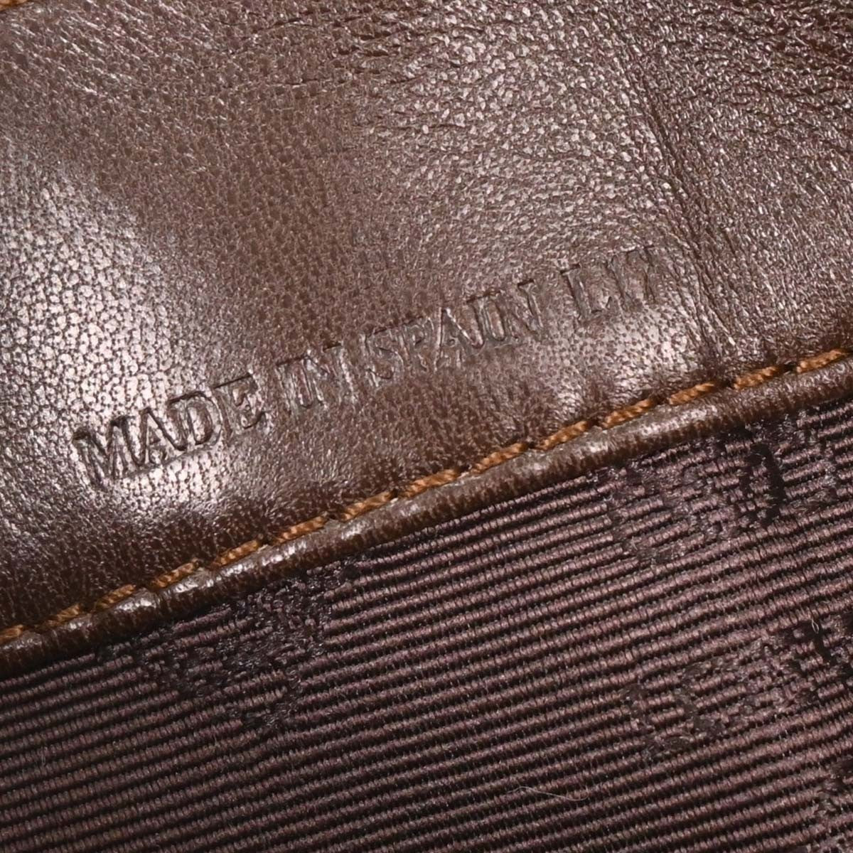 Loewe Anagram handbag Leather, BROWN, LEATHER, Handbag