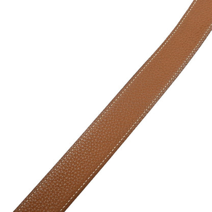 Hermes Constance Reversible Belt Leather, BLACK, LEATHER, Belts